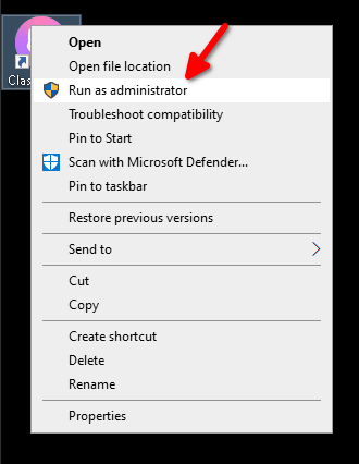 Launch application from desktop shortcut